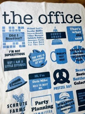The Office Throw Blanket - Official TV Quote Design